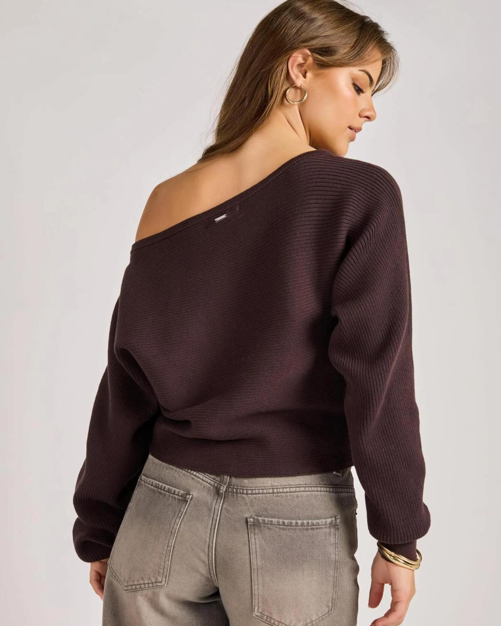 Ophelia Off Shoulder Knit Jumper