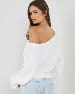 Ophelia Off Shoulder Knit Jumper