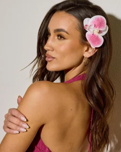Orchid Flower Clip