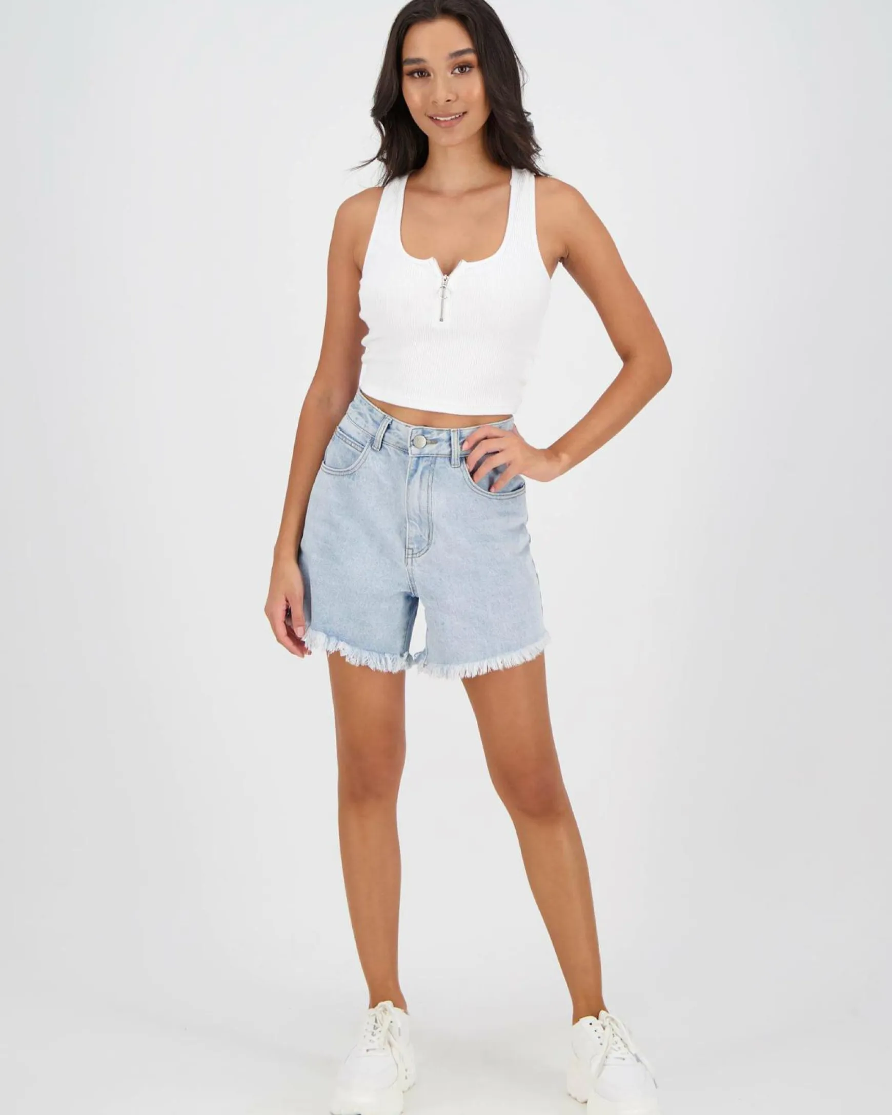 Perez Zip Tank Top