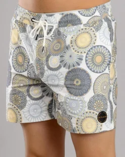 Radial Elastic Waist Shorts