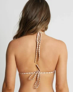 Rumi Check Sliding Triangle Bikini Top