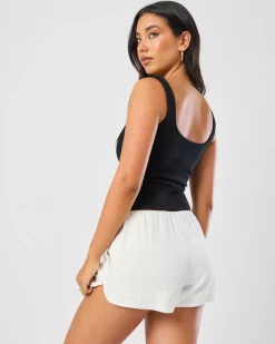 Saddie Cupro Shorts