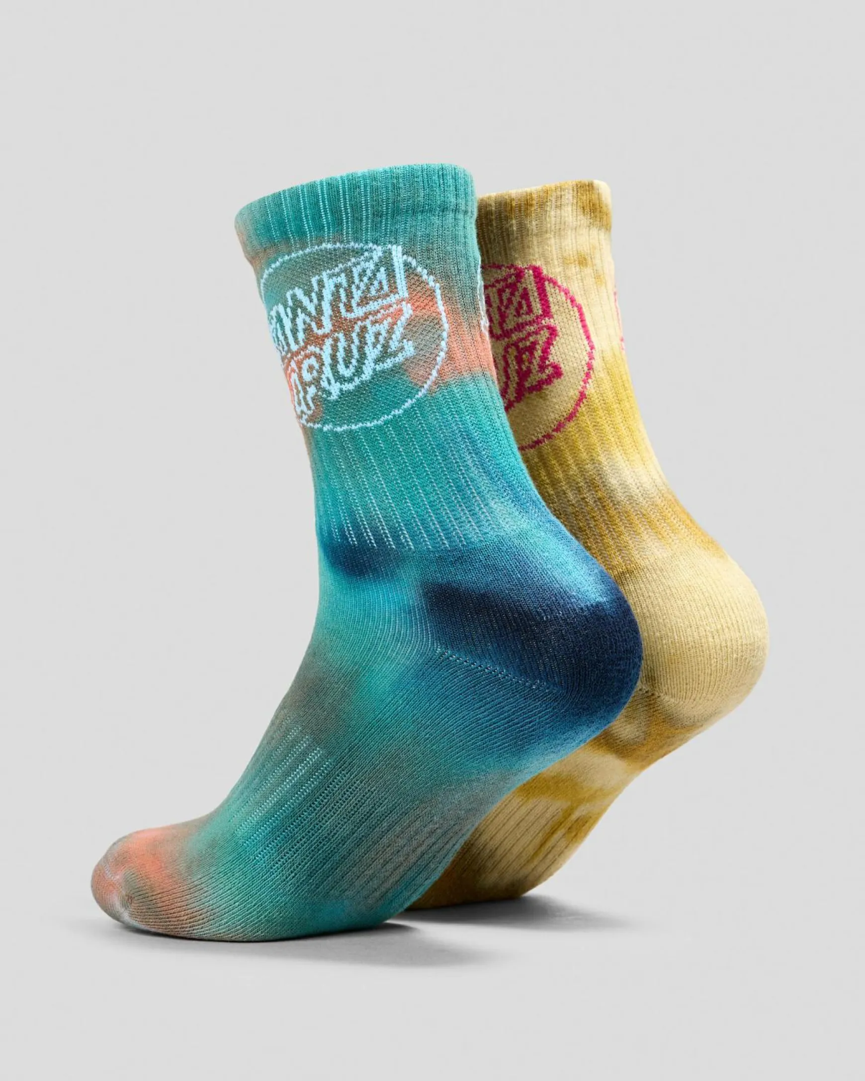 Santa Cruz Boys' Opus Dot Crew Socks 2 Pack