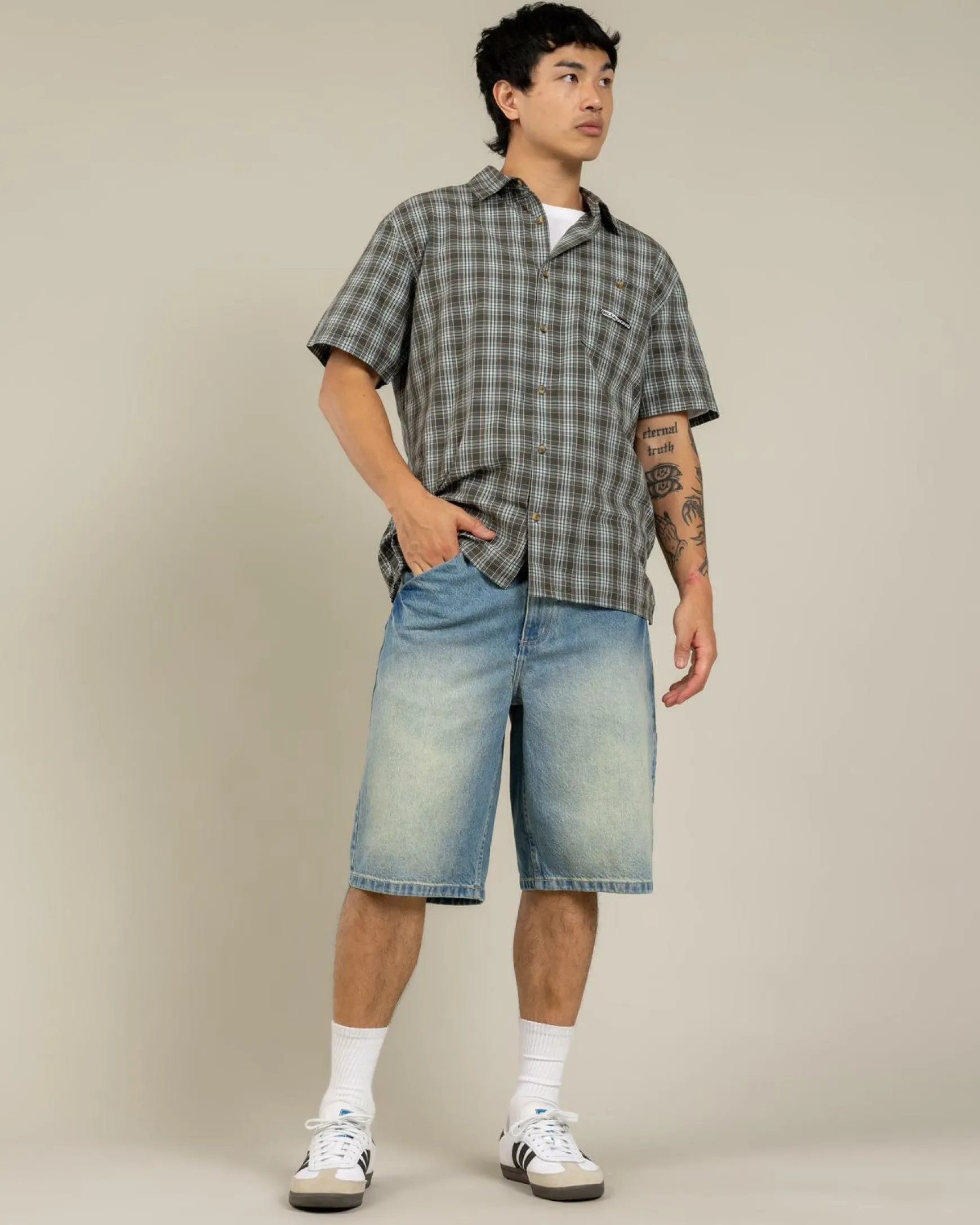 Script Smoko Denim Shorts