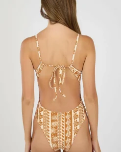 Seafarer Tie Back Minimal One Piece Swimsuit