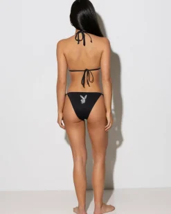 Single Bunny Diamonte Tie Side Bikini Bottom