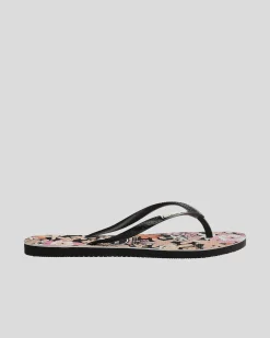 Slim Ditsy Bloom Thongs