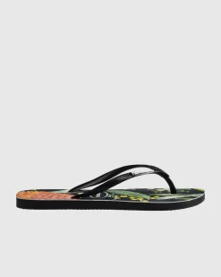 Slim Fauna Bush Flower Thongs