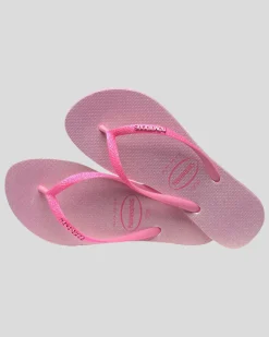Slim Glitter Iridescent Thongs