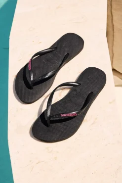 Slim Logo Thongs