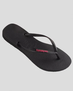 Slim Logo Thongs
