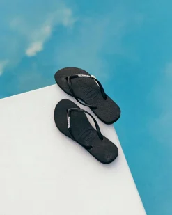 Slim Logo Thongs