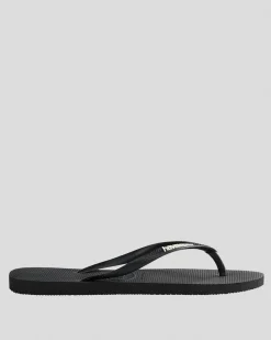 Slim Logo Thongs