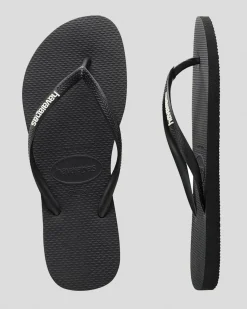 Slim Logo Thongs