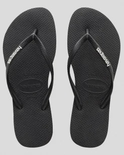 Slim Logo Thongs