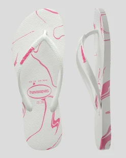Slim Marble Thongs