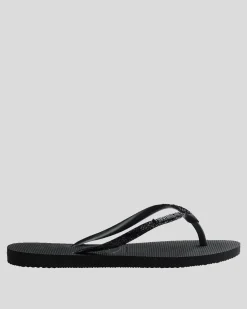 Slim Metal Logo Glitter II Thongs