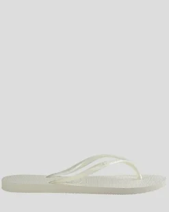 Slim Metallic Thongs