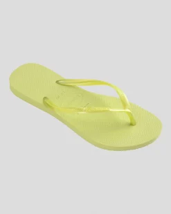 Slim Metallic Thongs