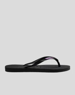 Slim Rubber Logo Thongs