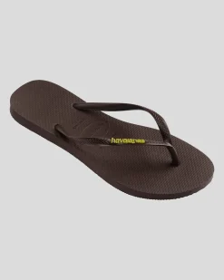 Slim Rubber Logo Thongs