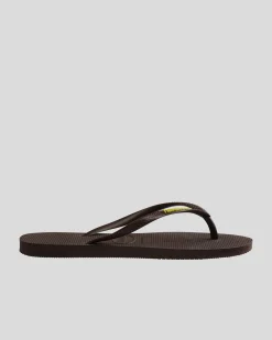 Slim Rubber Logo Thongs