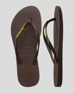 Slim Rubber Logo Thongs