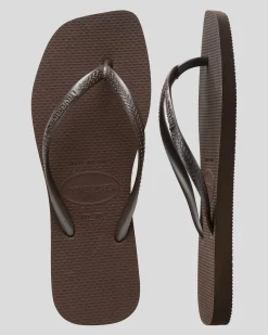 Slim Square Thongs