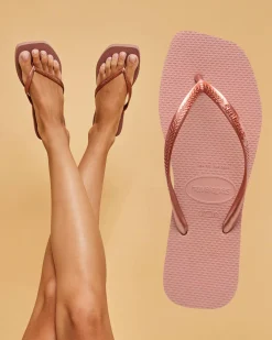Slim Square Thongs