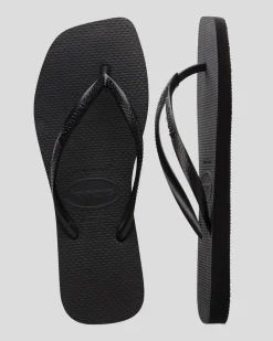 Slim Square Thongs