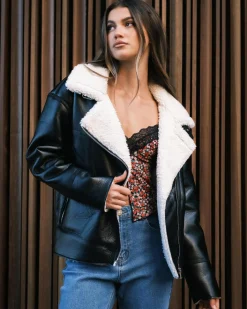 Sonny Faux Leather Jacket
