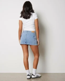 Stella Denim Cargo Skirt
