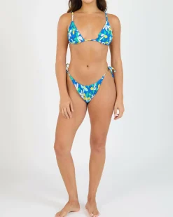 Sunny Days Floral Tiki Sliding Triangle Bikini Top