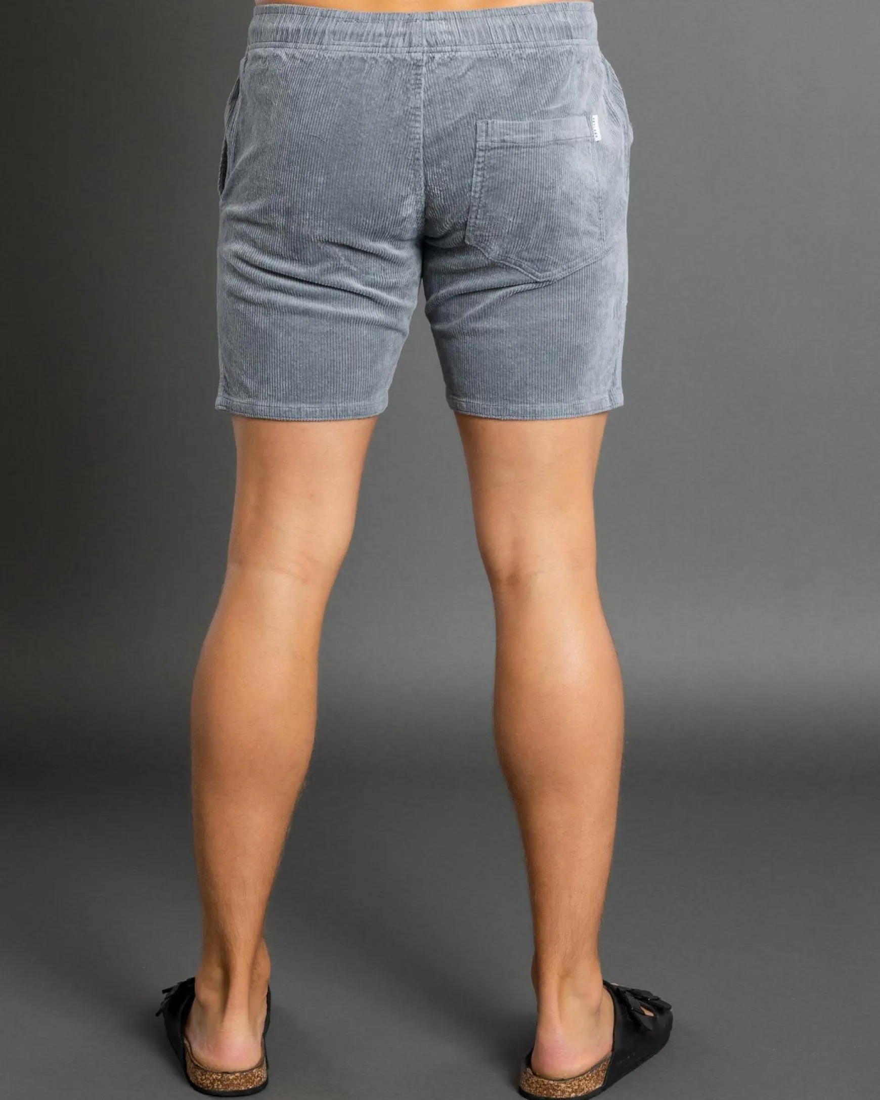 Texture Elastic Waist Shorts