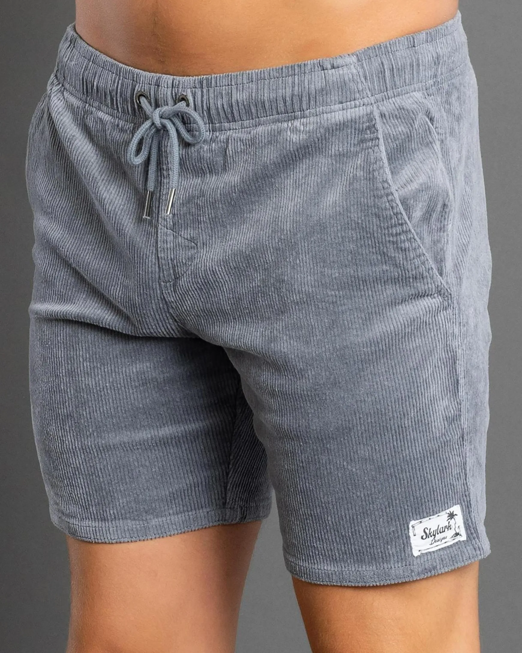 Texture Elastic Waist Shorts
