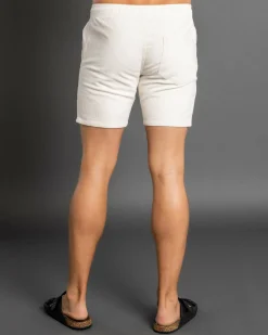 Texture Elastic Waist Shorts