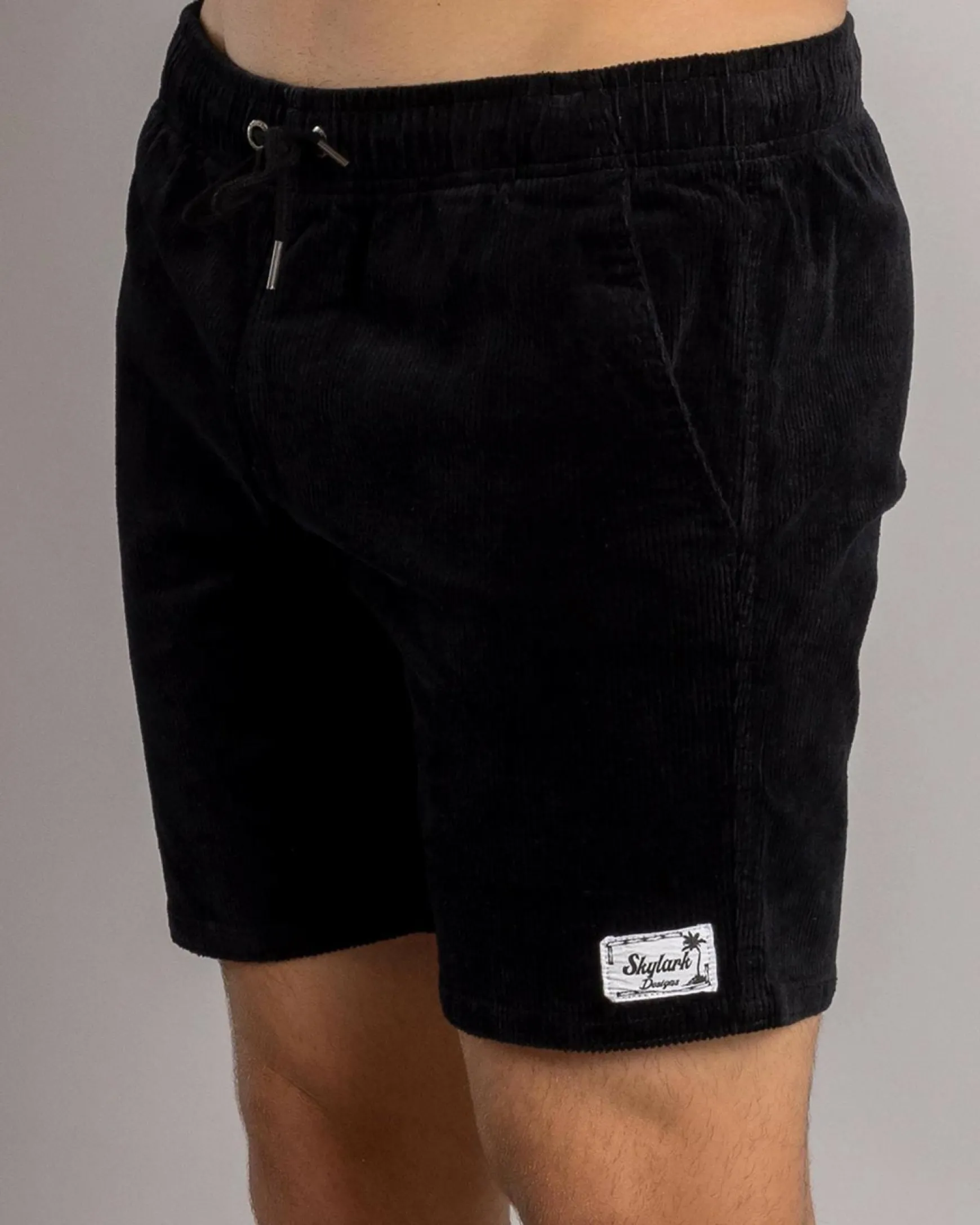Texture Elastic Waist Shorts