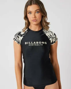 The Coast is Calling Wahine Cap Sleeve Rash Vest