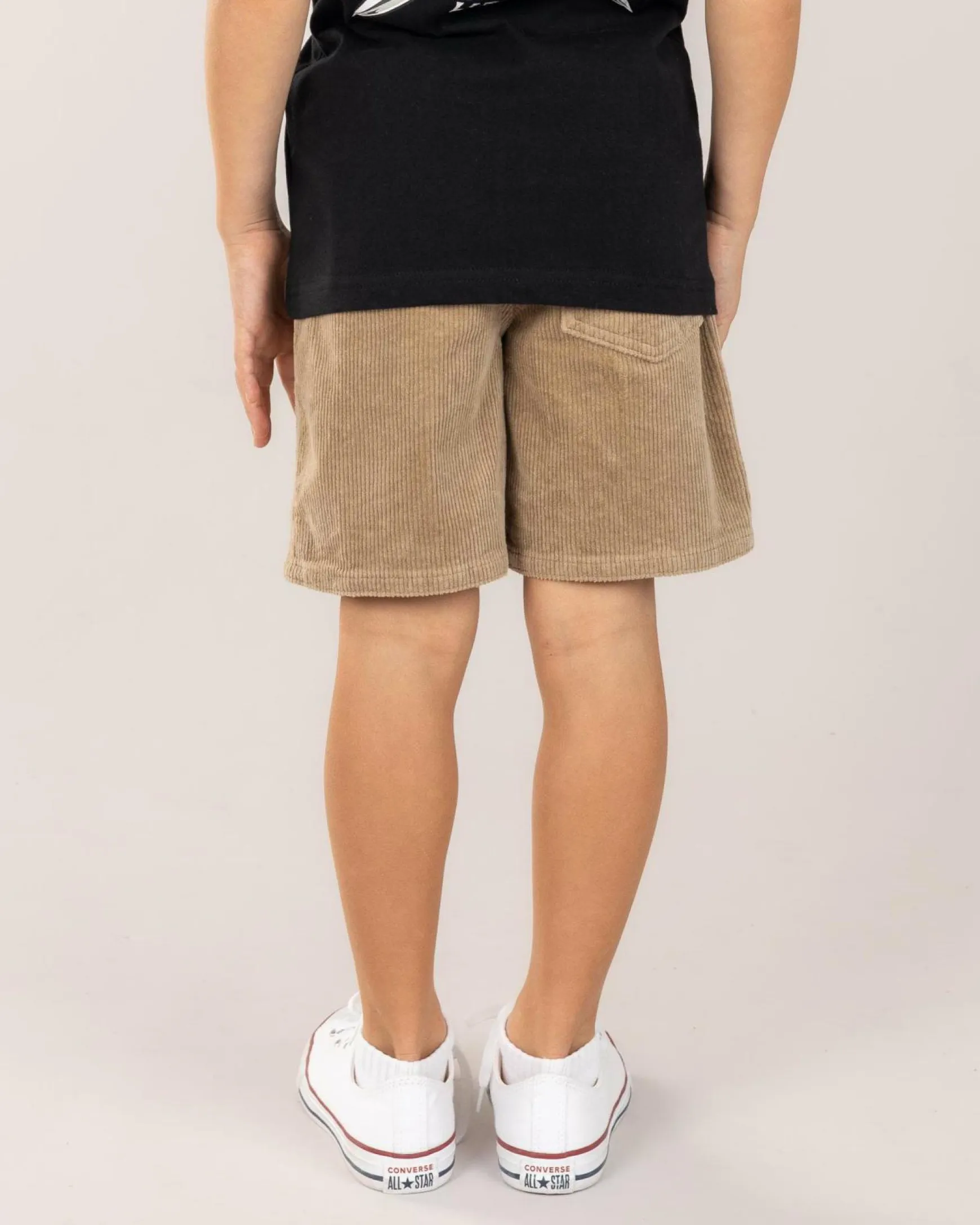 Toddlers' Cord Elastic Waist Shorts
