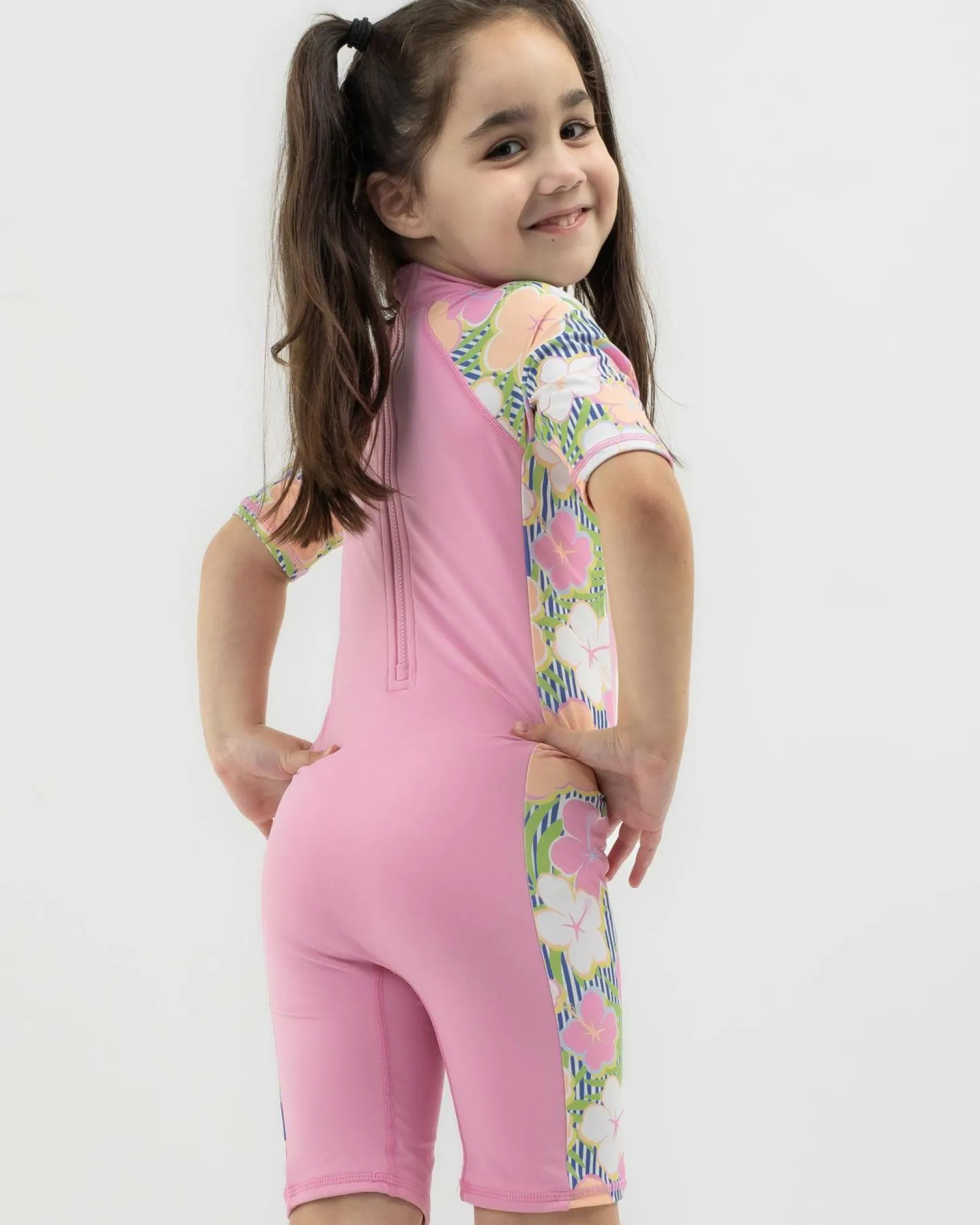 Toddlers' Tiny Flower Long Sleeve Surfsuit