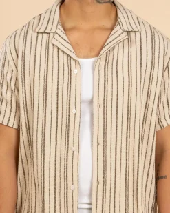 Vacancy Stripe Short Sleeve Shirt
