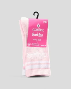 Vodka Cruiser Lush Embroidery Sneaker Socks 2 Pack