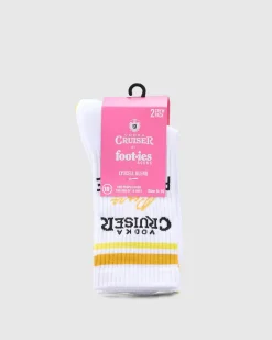 Vodka Cruiser Pure Pineapple Sneaker Sock 2 Pack