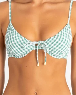 Wave Check Ella Underwire Bikini Top
