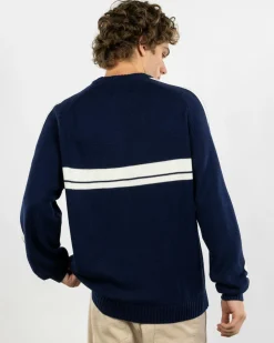 White Lines 2.0 Knitted Crew Jumper