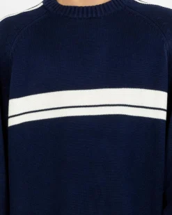 White Lines 2.0 Knitted Crew Jumper
