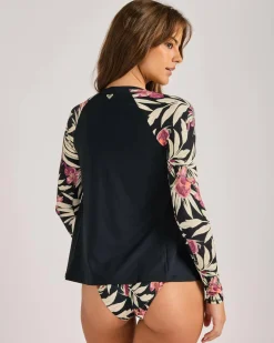 Windswept Floral Long Sleeve Rash Vest