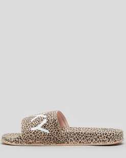 Womens Roxy Slippy Printed Slide Sandals