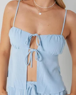 Zelm Dallis Tie Front Top